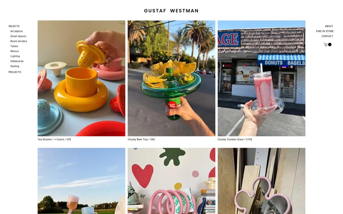 Gustaf Westman 网站首页