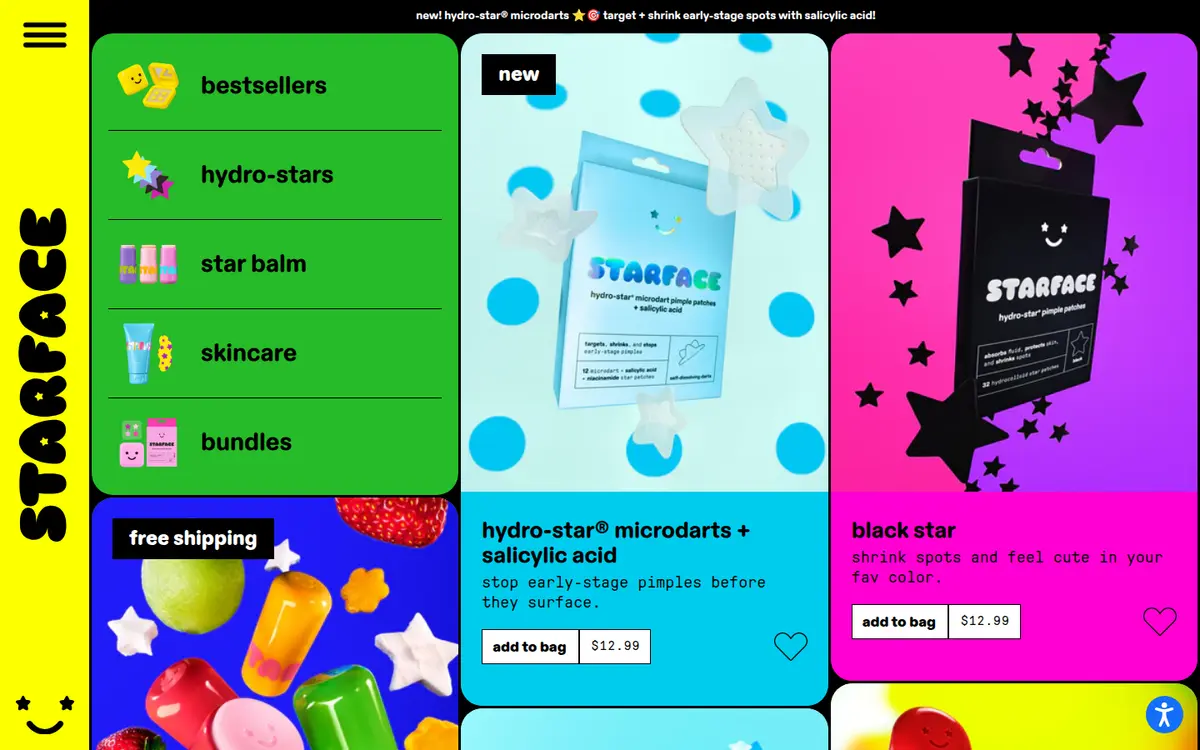 Starface 网站首页