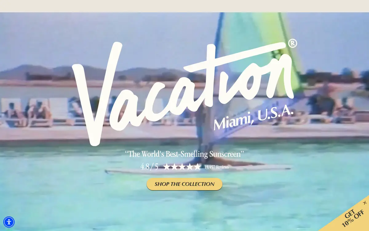 Vacation 网站首页