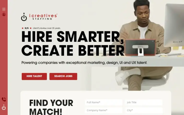 iCreatives 网站首页