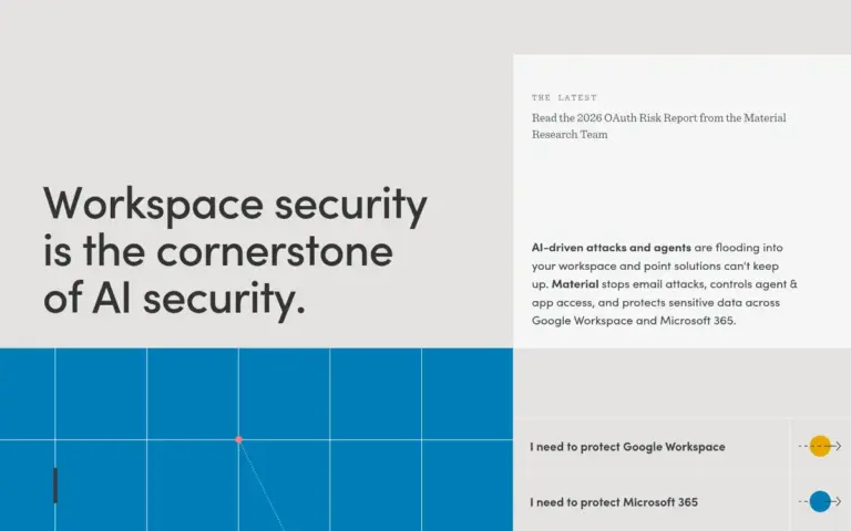 Material Security 网站首页